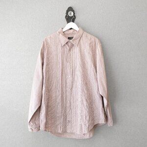 Ralph Lauren Polo Jeans Co XL Vintage Button Up Shirt Red Micro Check Cotton